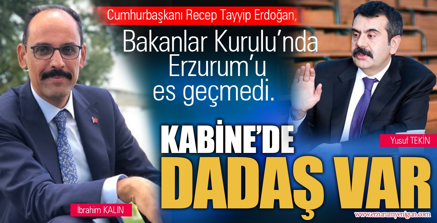 KABİNE’DE DADAŞ VAR 