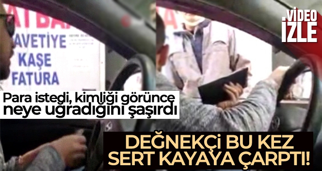 Kadıköy'de polisten para isteyen değnekçi yakayı ele verdi