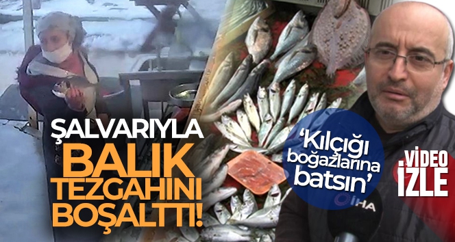 Kadıköy'de şalvarlı hırsızlar balık tezgâhını boşalttı