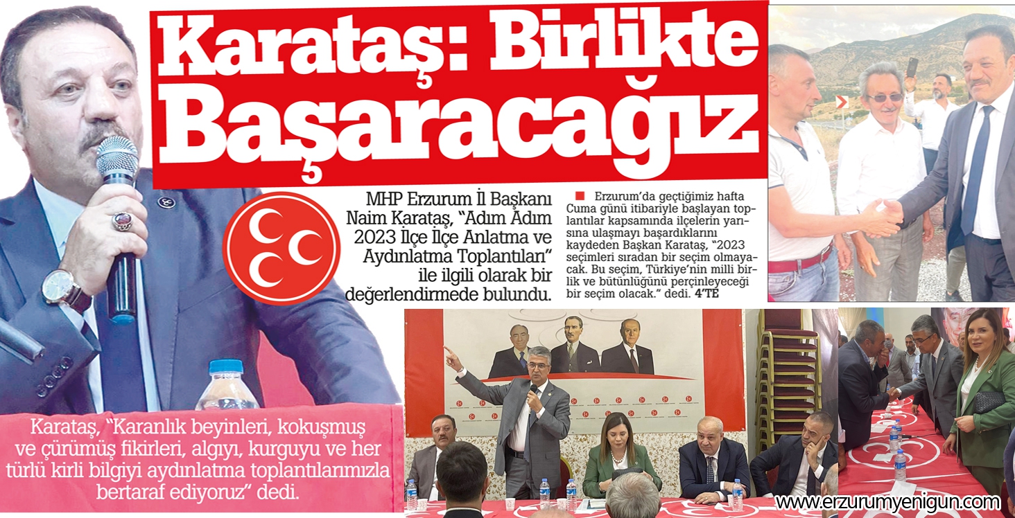 Karataş: Birlikte Başaracağız