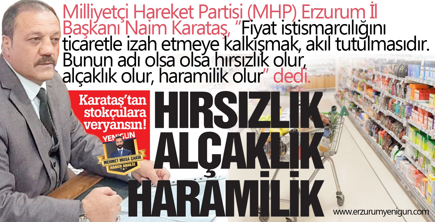 Karataş’tan stokçulara veryansın! 