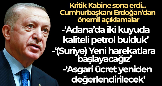 Kritik Kabine sonrası Cumhurbaşkanı Erdoğan'dan önemli mesajlar!