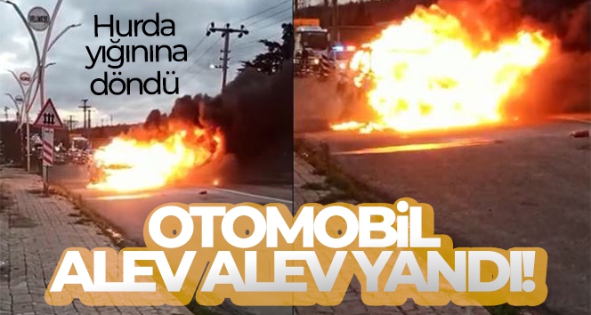 LPG'li otomobil alev topuna döndü !