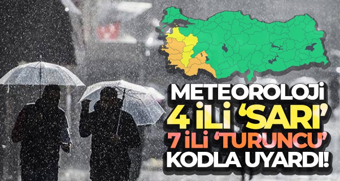 Meteoroloji uyardı! Sağanak yağış geliyor