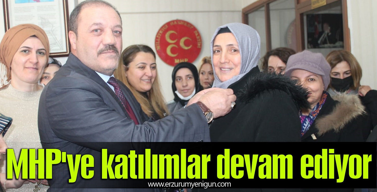 MHP'ye katılım sürüyor