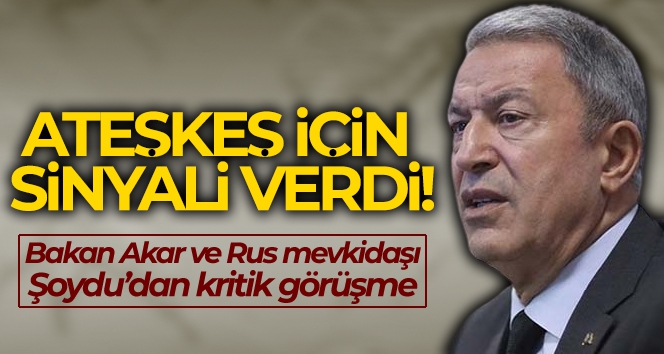 Milli Savunma Bakanı Akar, Rusya Federasyonu Savunma Bakanı Şoygu ile görüştü