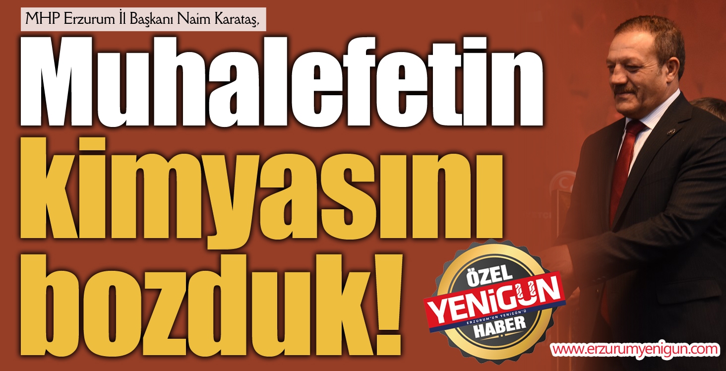Muhalefetin kimyasını bozduk!