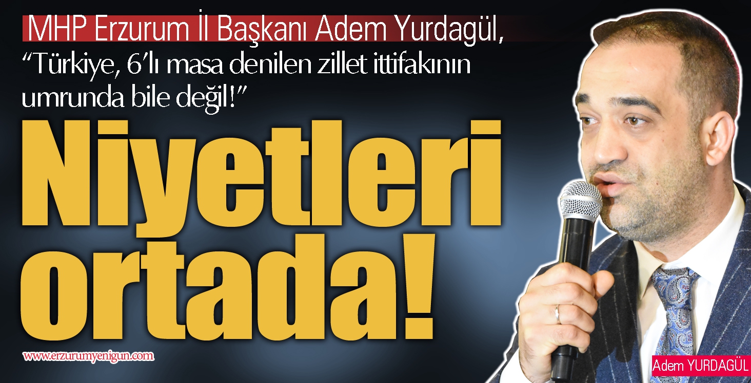 NİYETLERİ ORTADA! 