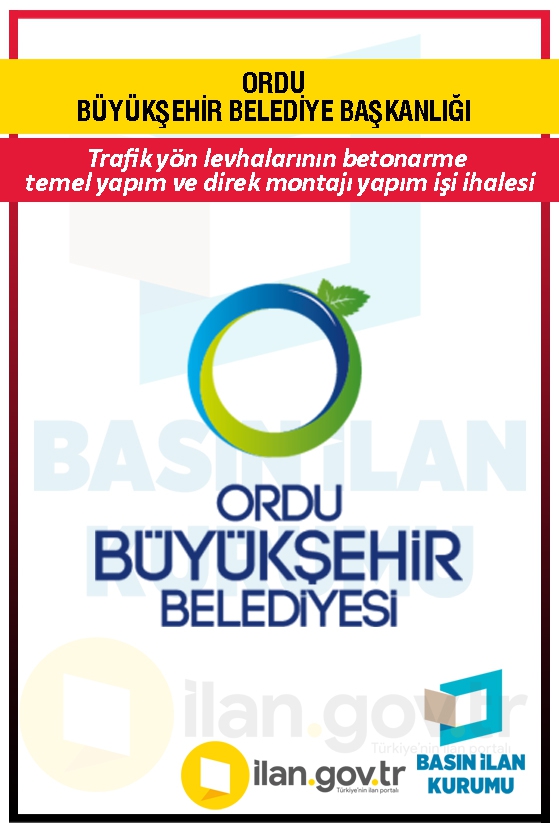 ORDU BÜYÜKŞEHİR BELEDİYE BAŞKANLIĞI 