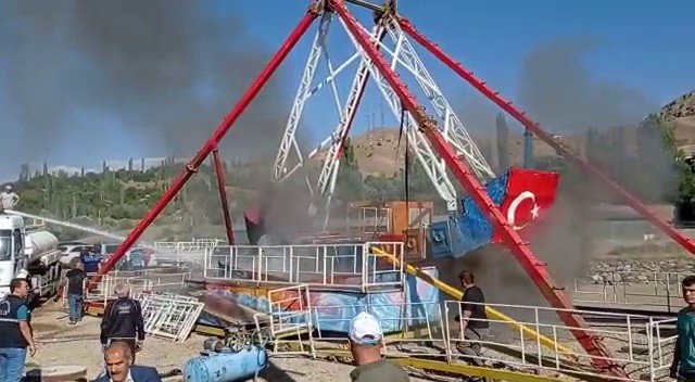 Panayırda yangın paniği