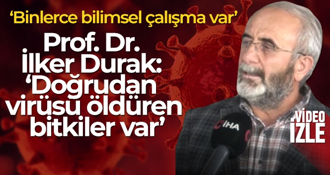 Prof. Dr. İlker Durak: 'Doğrudan virüsü öldüren bitkiler var'