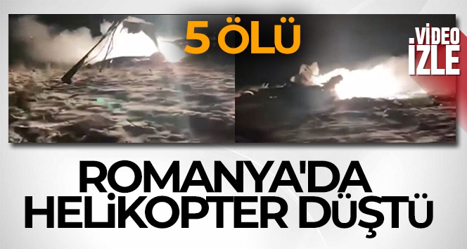Romanya'da helikopter düştü: 5 ölü
