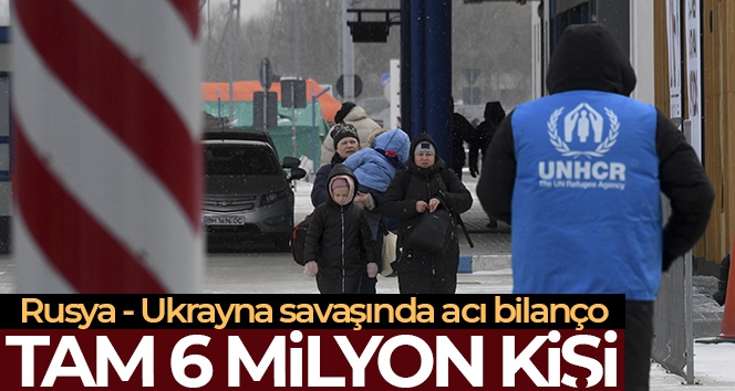 Rusya'nın saldırıları nedeniyle 6 milyondan fazla kişi Ukrayna'yı terk etti