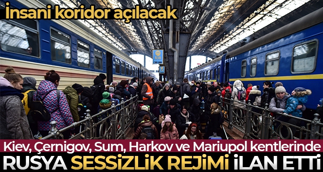 Rusya, Ukrayna'da sivillerin tahliyesi için 'sessizlik rejimi' ilan etti