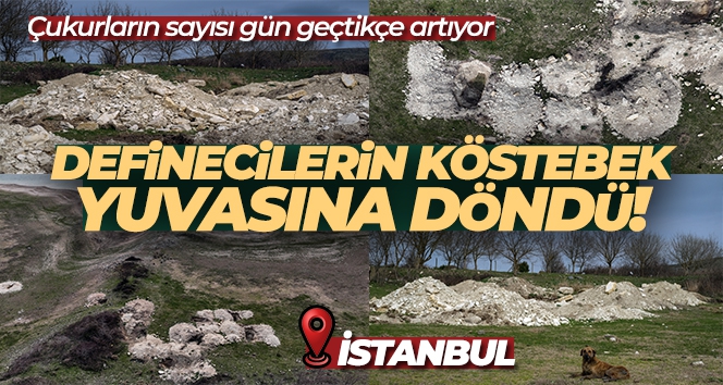 Sazlıdere gölü definecilerin köstebek yuvasına döndü