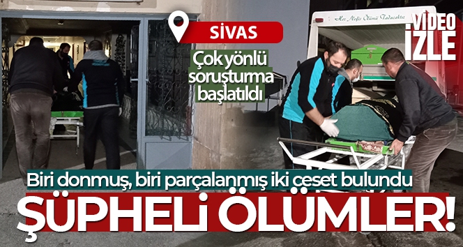 Sivas'ta biri donmuş, biri parçalanmış iki ceset bulundu