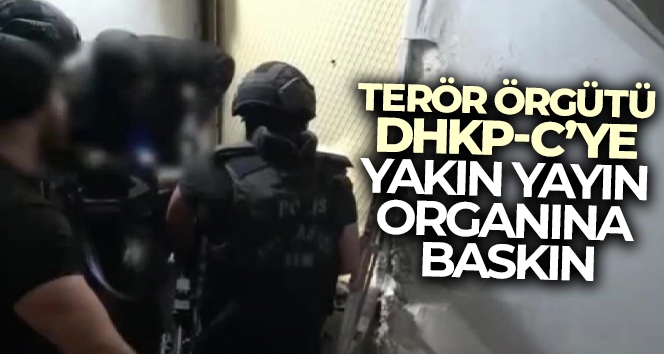 Terör örgütü DHKP-C'ye yakın yayın organına baskın: 3 gözaltı