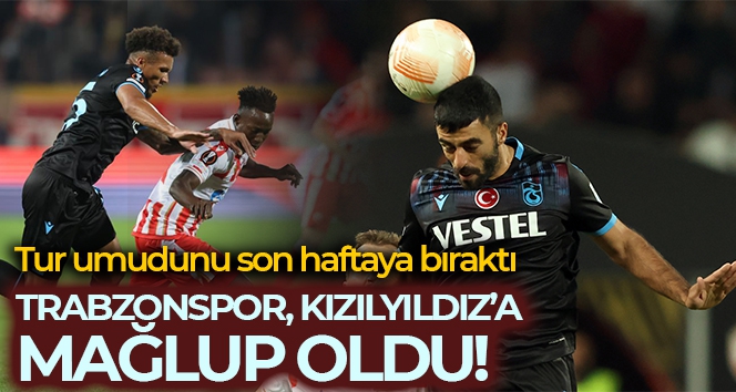 Trabzonspor tur umudunu son haftaya bıraktı