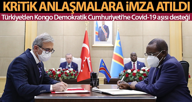 Türkiye'den Kongo Demokratik Cumhuriyeti'ne Covid-19 aşısı desteği