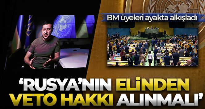 Ukrayna Devlet Başkanı Vladimir Zelenskiy: 'Rusya'nın elinden veto hakkı alınmalı'