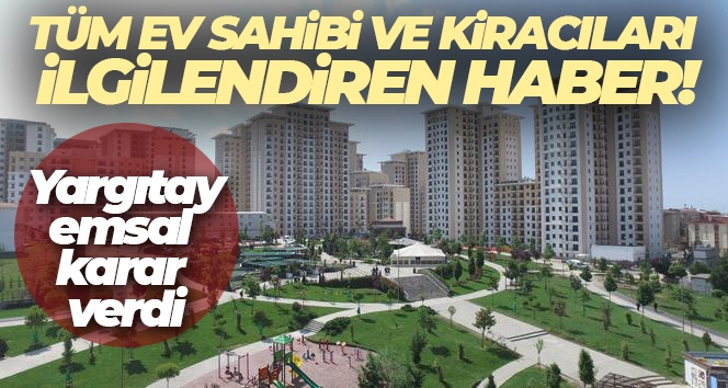 Yargıtay'dan çok konuşulacak depozito kararı