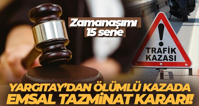 Yargıtay'dan ölümlü kazada emsal tazminat kararı