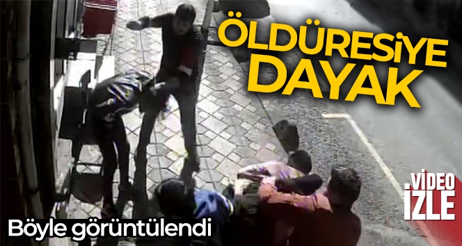 Zeytinburnu'nda öldüresiye dayak kamerada